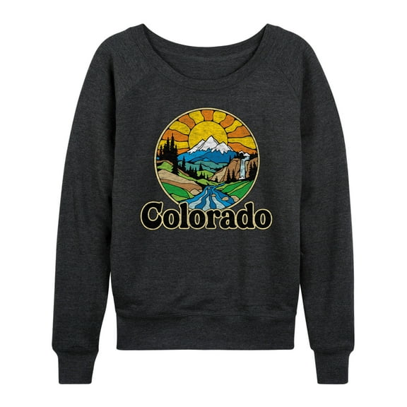 Instant Message - Groovy Colorado - Women's Lightweight French Terry Long Sleeve Shirt