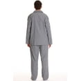 thumbnail image 4 of #followme Plaid Pajama Set for Men (White Black, X-Large), 4 of 4