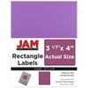 "JAM Paper Shipping Address Labels, Large, 3 1/3"" x 4"", Violet, 120/pack"