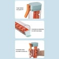 thumbnail image 1 of Mini Molde Tubo para Cubitos Hielo Bandeja Fácil Empujar Y Sacar () Naranja, 1 of 6