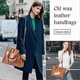 thumbnail image 2 of Womens Leather Purses and Handbags Top Handle Satchel Bags Tote Bags Tote Purses for Women(Brown ), 2 of 4