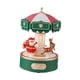 thumbnail image 2 of Caja de música de carrusel navideño, decoración navideña, luz de noche decorativa, figura musical para estante de oficina, fiesta, sala de estar, 2 of 7