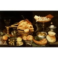 thumbnail image 3 of Peter Binoit 18x13 Black Modern Framed Museum Art Print Titled - Still Life with a Meal, 3 of 5