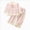A63-Pink, variant on Toddler Girls Gingham Check Ruffle Trim Pajama Set,Long Sleeve Bow Detail Loungewear 3-4 Years