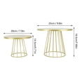 thumbnail image 4 of Suodoka Elegant Gold Metal Cake Stand – 9.8” Round, Rustic European Design, Multi‑Use for Weddings, Birthdays & Tea Parties, 4 of 7