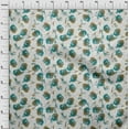 thumbnail image 4 of oneOone Rayon Dark Teal Green Fabric Florals Sewing Craft Projects Fabric Prints By Yard 56 Inch Wide, 4 of 4