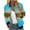 Sky Blue, variant on Herrnalise Women's Bomber Jacket Casual Coat Zip Up Outerwear Windbreaker Floral Prints Overcoat With Pockets Purple,M