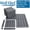 GRAY, variant on 58 Pack 0.9 inch thick Plastic Interlocking Deck Tiles, All-Weather Indoor Outdoor Use, 12"x12" Floor Decking Tiles for Garden Lawn Swimming Pools Porch Poolside Balcony Backyard