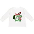 thumbnail image 3 of Inktastic Santa is Promoting Me to Big Brother Green Plaid Tree Boys Long Sleeve Toddler T-Shirt, 3 of 5