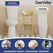 DV-2F0145 21 ADA High 2-piece Toilet , Comfortable Seat Height Dual-Flush Elongated Two-Piece Floor Mounted Toilet (Seat Included)