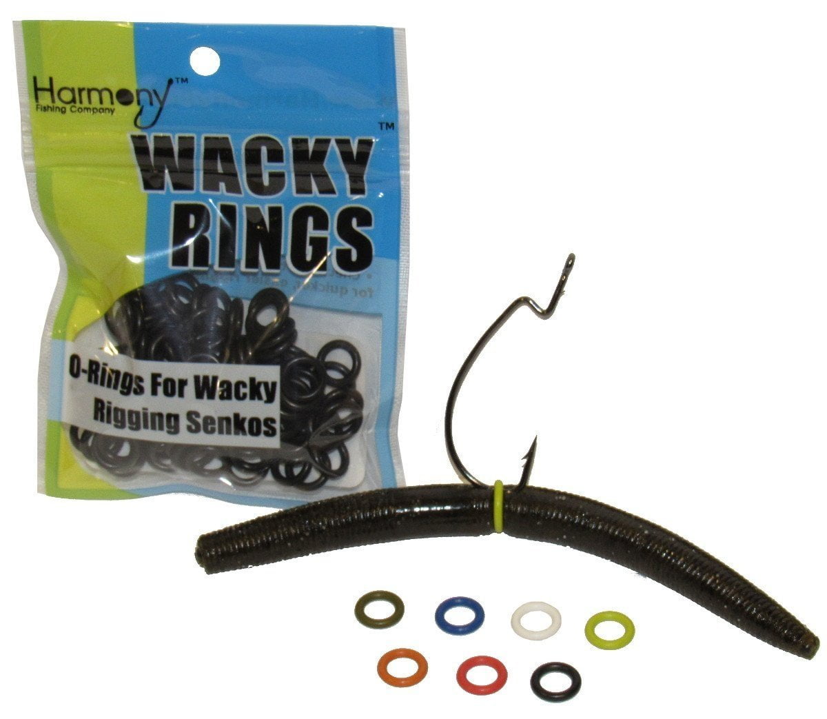 Sink-O-Ring Wacky Rig Kit O Ring NO Tool Needed Use Senko Worms Fishing  Hooks O-Rings Easy to Rig Saves Time and Money (1/4, 3/8 OR 5/8 Bone)