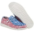 thumbnail image 3 of Hey Dude Men's Wally Stars N Stripes Shoes 150202699, 3 of 5