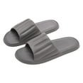thumbnail image 3 of KaLI_store Anti-Slip Clouds Slippers for Women and Men, Double Strap Slides Sandals Thick Sole Open Toe Slippers for Shower Bathroom Indoor Outdoor Grey,10, 3 of 6