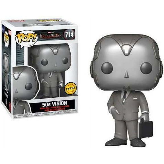 Funko Marvel POP! Vision Vinyl Figure (1950's No Hat, Chase Version)