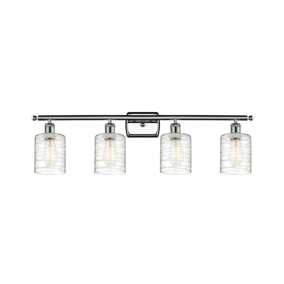 Innovations Lighting - Cobbleskill - 4 Light Bath Vanity In Art Nouveau Style-11