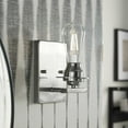 thumbnail image 5 of Debut Collection One-Light Brushed Nickel Farmhouse Bath Vanity Light, 5 of 7
