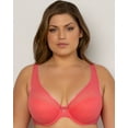 thumbnail image 3 of Curvy Couture Womens Sheer Mesh T-Shirt Bra Style-1310, 3 of 9