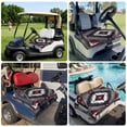 thumbnail image 6 of Golf Cart Seat Covers for 2 Seater,Boho Red Grey Microfiber Cart Seat Towel Blanket,Geometric Southwestern Retro Ethnic Absorbent Breathable Non Slip Bench Seats Protector for Golf Course 51"x31", 6 of 9