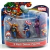 Marvel 4" PVC Figures Thor/Captain America/Hawkeye, 3-Pack