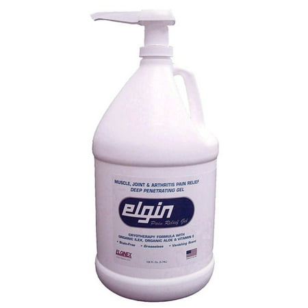 Elgin Pain Relief Gel Topical Analgesic Arthritis Backache Strains Relief 128oz (1