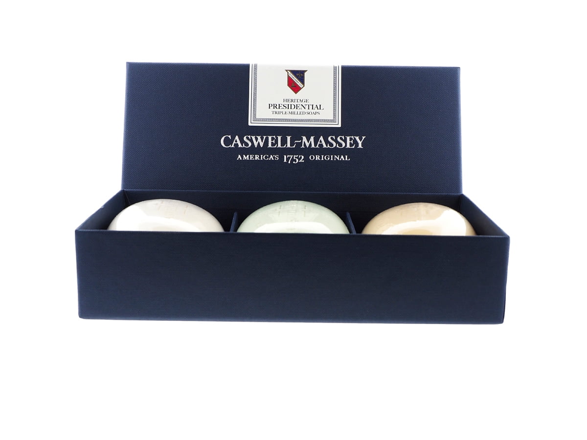 Caswell Massey:Heritage Presidential Three-Soap Set 3-5.8 oz/164 gr