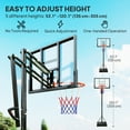 thumbnail image 4 of Soozier 4.4-10ft Portable Basketball Hoop with Wheels and 44.5" Backboard, 4 of 10