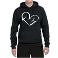 thumbnail image 2 of Wild Bobby Heart Made Of Faith Inspirational/Christian Unisex Graphic Hoodie Sweatshirt, Black, Small, 2 of 5