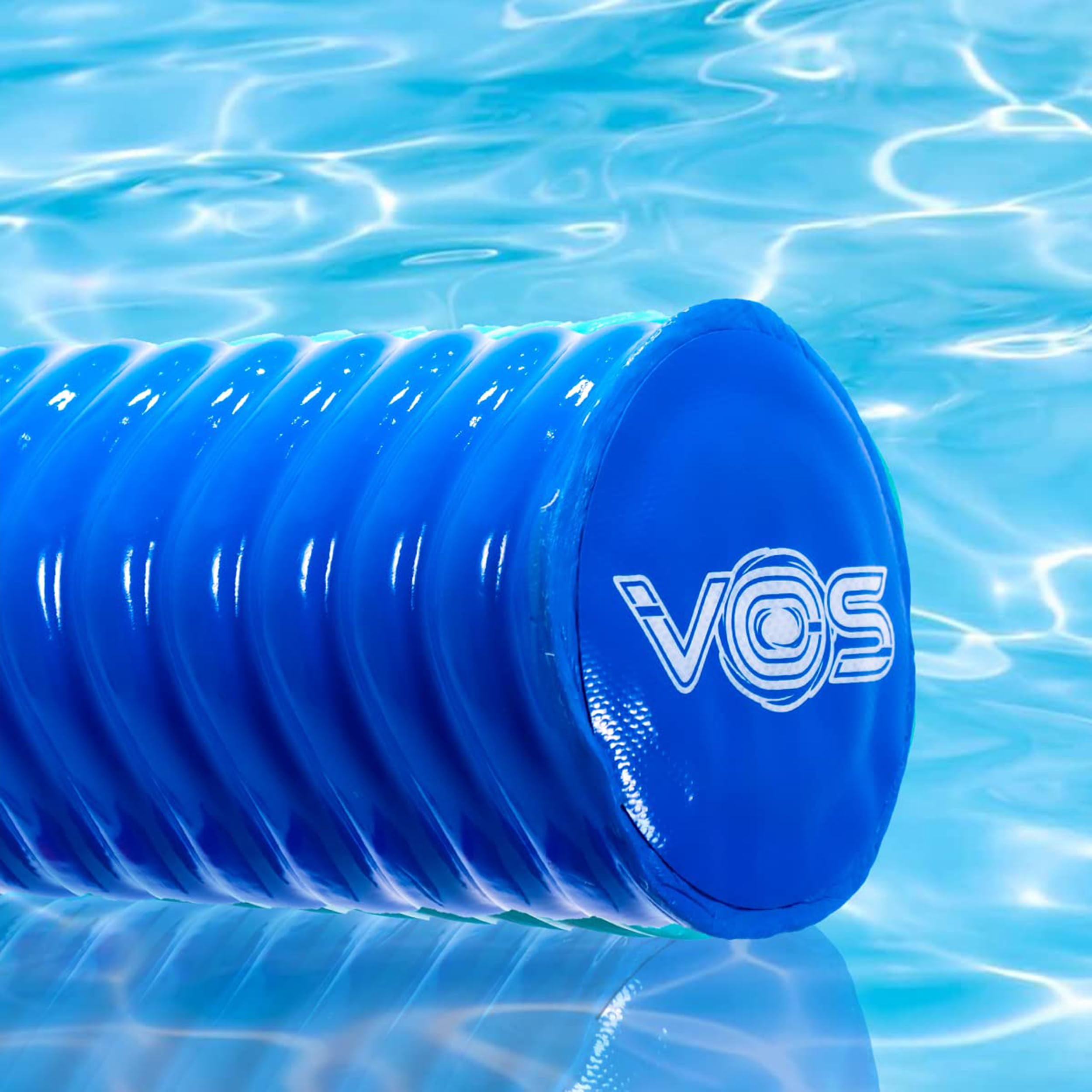 VOS Lazy Floats Foam Pool Noodle â€“ 4 Pc Pack, Premium & Big, Super Soft Pool Noodles for Swimming and Floating, Pool Floats, Lake Floats For Adults & Kids (Fandango Pink and Capri Blue)