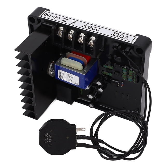 "Premium 400VAC 3-Phase Generator AVR Module - 220V Input, 20-100VDC Excitation, Flame Retardant PC Construction"