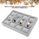 thumbnail image 3 of Caja De Almacenamiento De Reloj De 12 Rejillas, Bandeja De Organizador De Exhibición De Joyería Gris Con Almohada Para Pulseras De Relojes, Estuche De Joyería, 3 of 9
