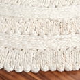 thumbnail image 3 of SAFAVIEH Natural Fiber Paolo Solid Area Rug, Ivory, 3' x 3' Round, 3 of 7