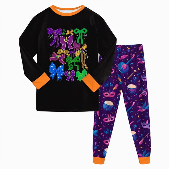 Baby Boys' Long Sleeve Top and Pants Snug Fit Cotton Pajama Sets 6-12 Months 12-24 Months 2t 3t 4t 5t 6t 7t 8t 9t Children(Orange,4-5 Years)