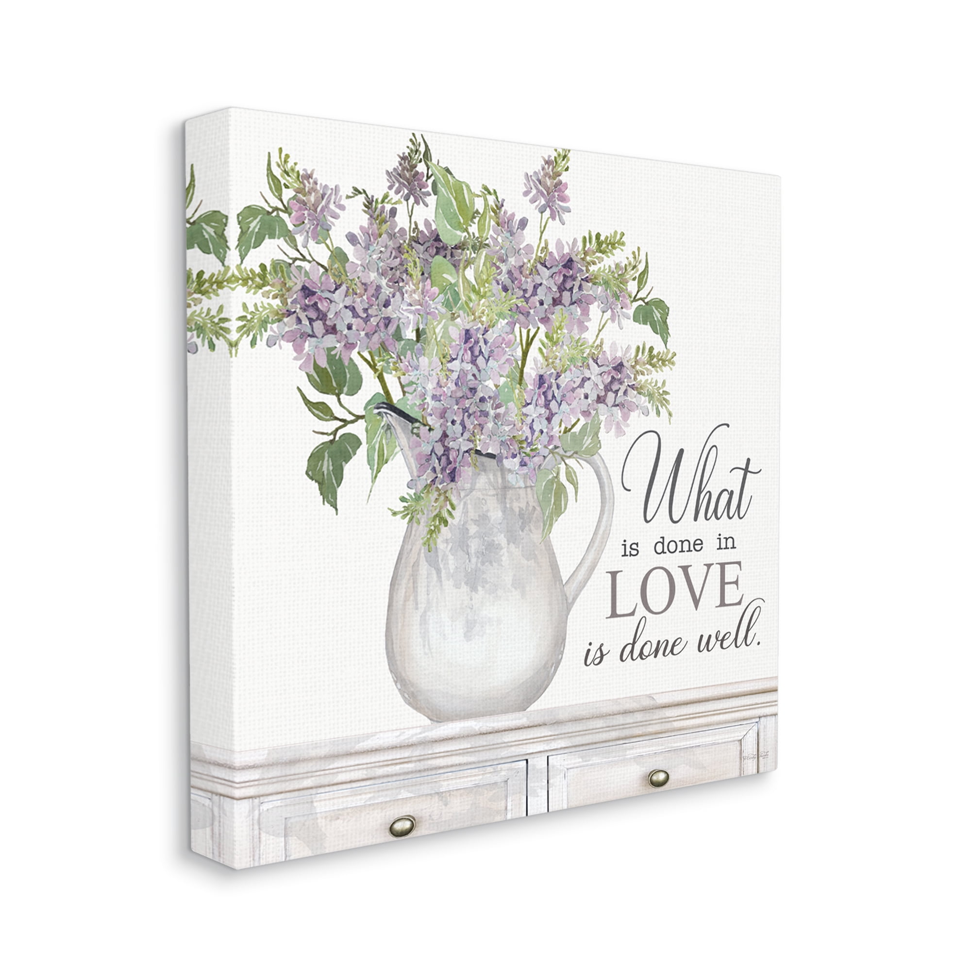 Stupell Industries Do with Love Lilies Water Jug Traditional Furniture ,30 x 30, Design by Cindy Jacobs