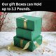 thumbnail image 3 of Paquete de 12 cajas de regalo LWYMX, color verde, 25 x 20 x 10 cm, con cinta, 3 of 7