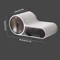 thumbnail image 2 of Dispensador de rollo de papel higiénico Baño Lavatorio Soporte para pañuelos de papel montado en la pared Caja de almacenamiento Methold HA7465-00B, 2 of 6