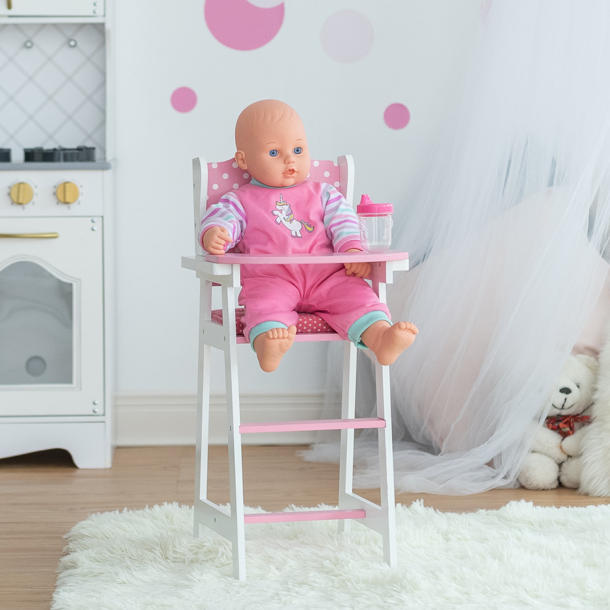 New Dolls Highchair Polly Dolls High Chair for Kids 