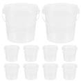 thumbnail image 4 of 10 Pcs 32 oz Deli Containers with Lids and Handles Square Plastic Food Storage Containers Saver Restaurant Stackable Containers for Meal Food Prep Kitchen Party Supplies, 4 of 9