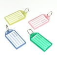 thumbnail image 4 of Keychain Name Tag Luggage Bag Hanging Card Keyring Portable Luggage Identification Key Chain Visible Classification Holder Label Handbag Suitcase Yellow, 4 of 9