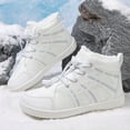 thumbnail image 6 of Leozcaa Girl's Hiking Boots Waterproof Outdoor Ankle Boots Plush Warm Booties Anti-Slip Kids Walking Shoes, 6 of 8