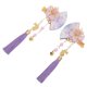 thumbnail image 4 of 2 unids Forma de ventilador Peluquería Tassel Horquillero Mujer CLIP CLÍN PELIGHT HORAPINA DE ESTILO JAPONIO, 4 of 6