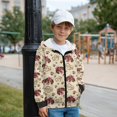 thumbnail image 5 of Xixirimido Dachshund Dog Paws Notes Pattern Kids Hoodies for Boys Girls Zip Up Hoodie Sweatshirt 3D Graphic Long Sleeve Pullover Top with Pocket for Fall Winter Velvet Lining for 12-14 Years, 5 of 8