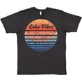 thumbnail image 3 of Inktastic Lake Vibes Distressed Retro Sunset T-Shirt, 3 of 5