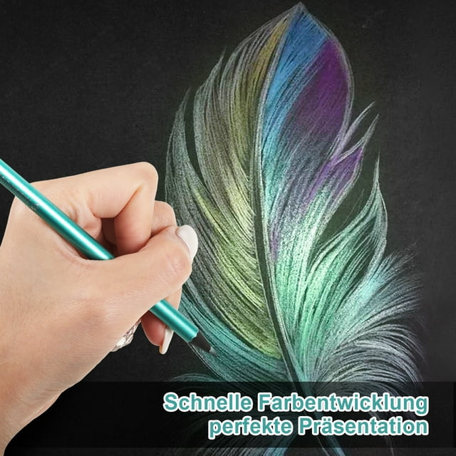 Becaristey Lot de 12 Crayons de Couleur Durables avec des Traits Lisses et une Grande Variété 1 Ensemble
