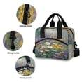 thumbnail image 5 of Insulated Crossbody Lunch Bag 10L Lunch Tote with Adjustable Shoulder Strap for Work Office Picnic Vibrant Garden Filled, 5 of 6