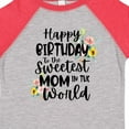 thumbnail image 4 of Inktastic Happy Birthday to the Sweetest Mom in the World Girls Toddler T-Shirt, 4 of 5