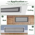 thumbnail image 7 of Uxcell 2 Pcs Magnetic Floor Vent Covers for Home Floor and Ceiling (White, 16-Inch x 12-Inch), 7 of 7