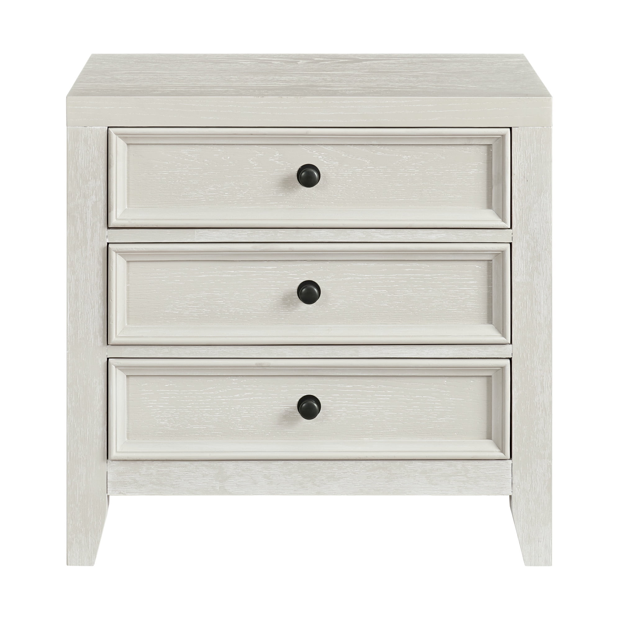 LiviNest White Nightstand with USB Charging: 3-Drawer Bedside Table for Small Spaces - Modern Bedroom Storage Cabinet for Remote Workers & Home Office Use