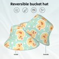 thumbnail image 3 of Kll Cute Duck Bucket Hat for Women Men Packable Travel Beach Sun Hat Outdoor Rave Accessories Reflective Fisherman Cap, 3 of 6