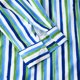 thumbnail image 5 of Camisas Vaqueras Para Hombre Manga Corta Camisa informal de manga larga con cuello vuelto y estampado de rayas multicolor para otoño e invierno para hombre (Blue, M), 5 of 7