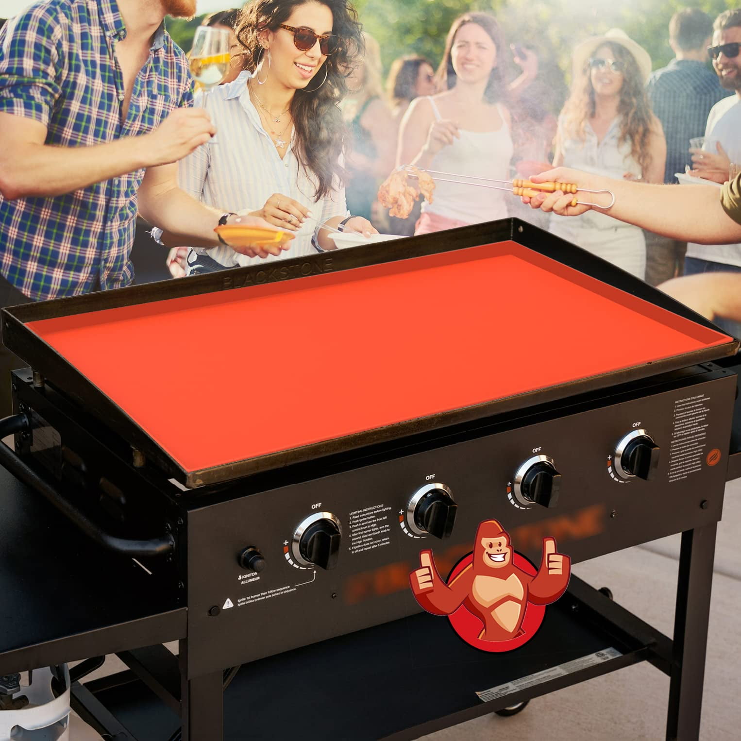 36 Inch Griddle Silicone Mat Cover for Blackstone Protective Griddle Heavy Duty Food Grade